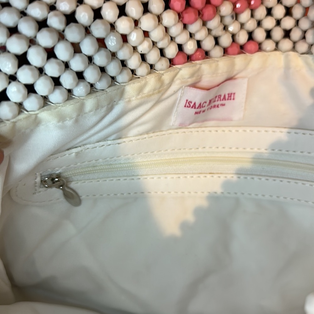 NWT Isaac Mizrahi Beaded Bag With Hearts - Picture 7 of 8